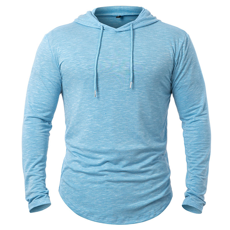 Running Gear Satisfy - 남성용 경량 운동 후드 긴 소매