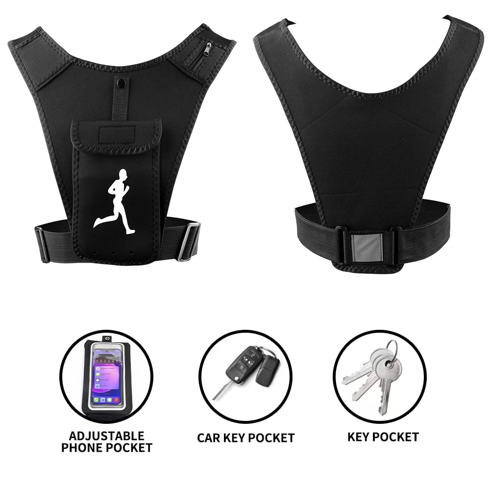 남성 여성용 조정 가능한 러닝 조끼 전화 홀더, 휴대폰 - Running Gear Satisfy 리뷰 및 가격