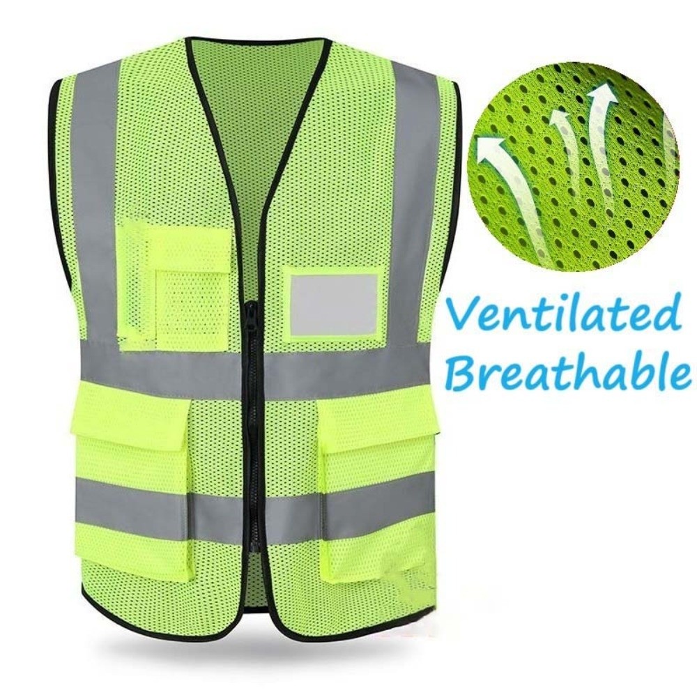고시인성 반사 조끼 주머니가 있는 안전 작업복 통기성  - Reflective Running Gear Vest 리뷰 및 가격