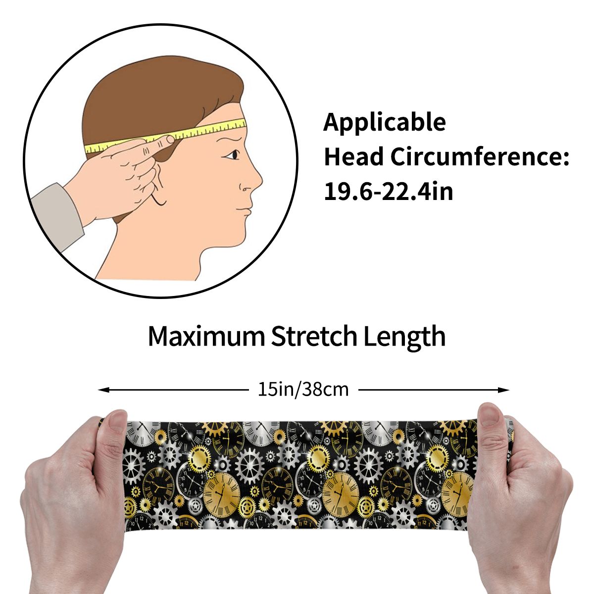 스포츠 헤드밴드 휴대용 헤어 밴드 기계식 기어 및 시계 - Running Gear Headband 리뷰 및 가격