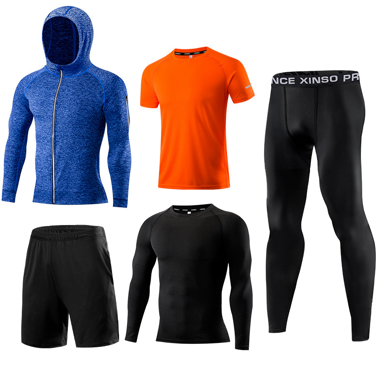 5피스 남성 피트니스 의류 세트 빠른 건조 체육관 스포 - Running Gear Gym 리뷰 및 가격