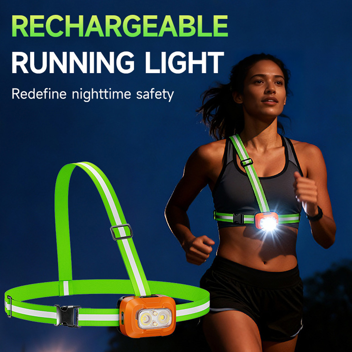 러닝 라이트 USB 충전식 방수 경량 웨어러블 손전등  - Reflective Running Gear Vest 리뷰 및 가격