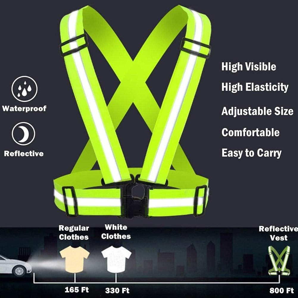범용 하이라이트 조절 가능 반사 조끼(반사 밴드 포함) - Reflective Running Gear Vest 리뷰 및 가격