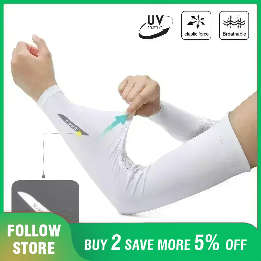 Santic 스포츠 팔 압축 슬리브, 여름 UV 차단, - Running Gear Satisfy 리뷰 및 가격