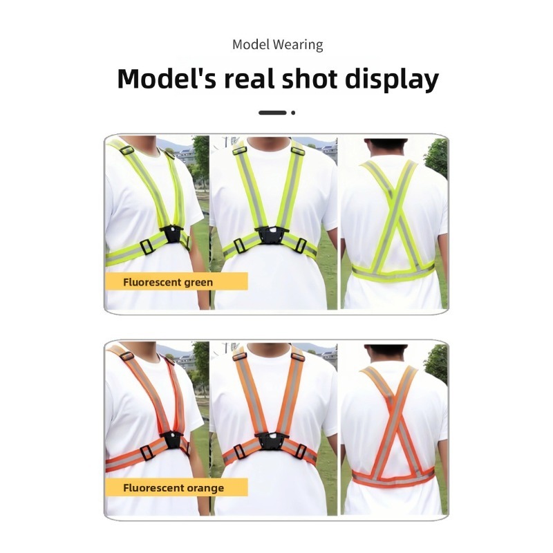 조절 가능한 경량 반사 조끼, 야외 야간 걷기 자전거  - Reflective Running Gear Vest 리뷰 및 가격