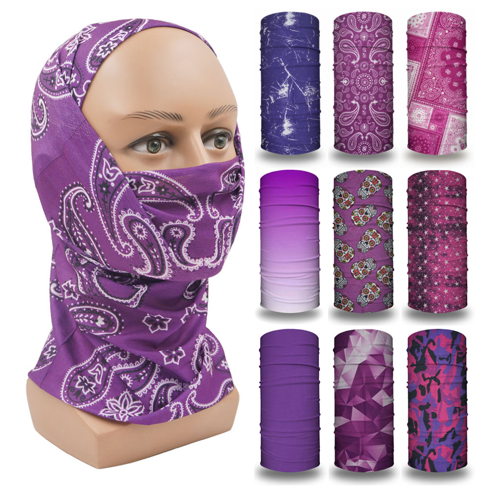 보라색 Balaclava 여성 러닝 캠핑 헤드 밴드 B - Running Gear Headband 리뷰 및 가격