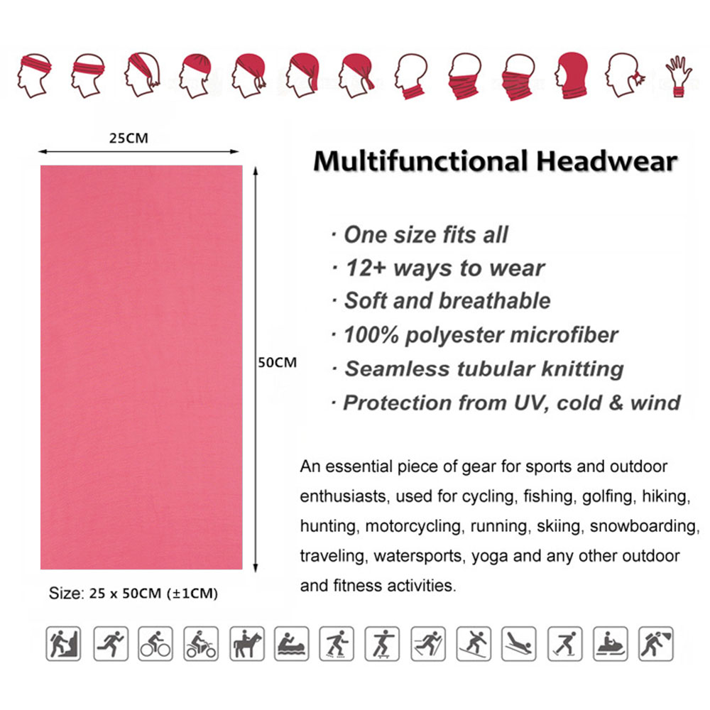 핑크 원활한 야외 두건 사이클링 목 커버 각반 여성 러 - Running Gear Headband 리뷰 및 가격