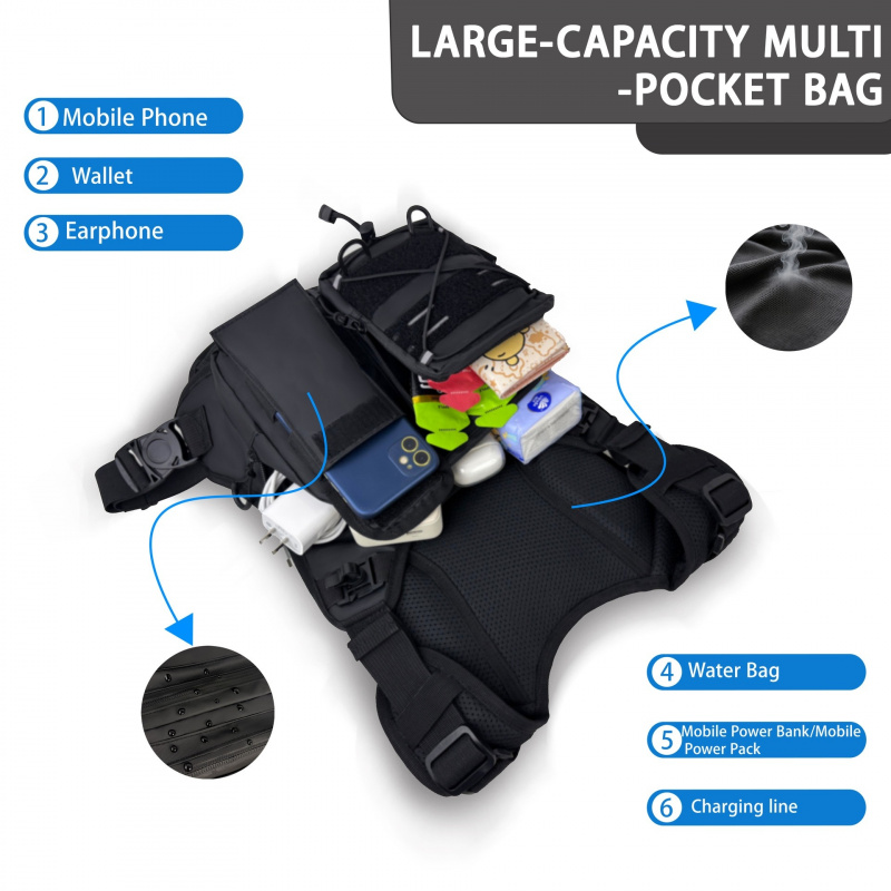 2026 신형 전술 조끼 가슴 가방 (2L 물 주머니  - Running Gear Satisfy 리뷰 및 가격