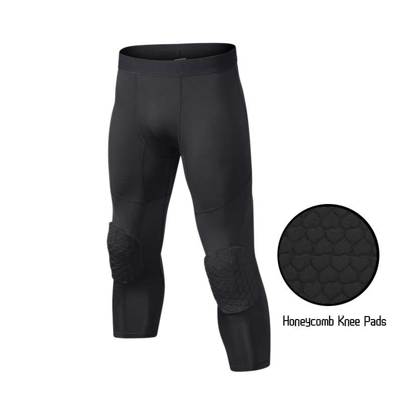 남성용 무릎 패드 농구 바지, 3/4 패딩 압축 레깅스 - Running Gear Satisfy 리뷰 및 가격